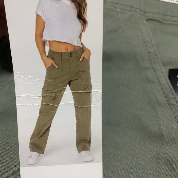 Celebrity Pink Pants - NWT Relaxed Cargo Olive Green Pants